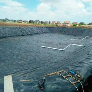 土工膜施工現(xiàn)場(chǎng)